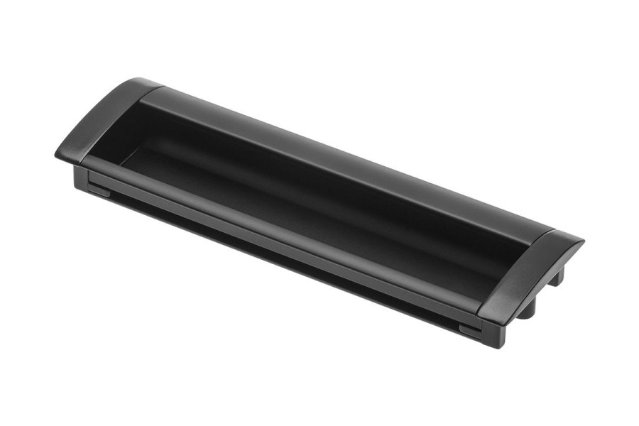 Ручка врезная, UA-00-326160-20М, 160мм, металл, черный матовый, GTV