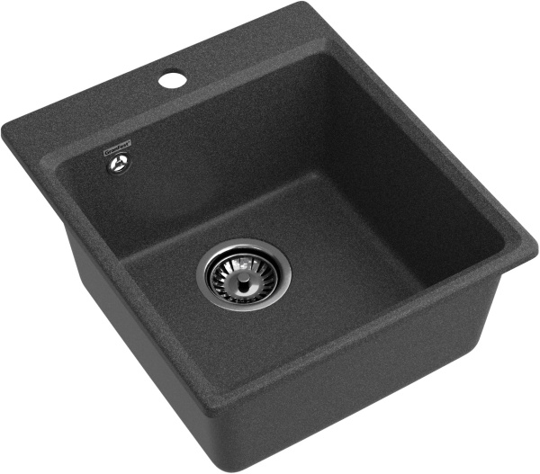 Мойка GranFest LEVEL 420, 420х480 мм, графит