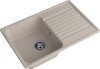 Мойка ЭкоМ 7448, 740х480мм, кварц, песочный (без сифона)