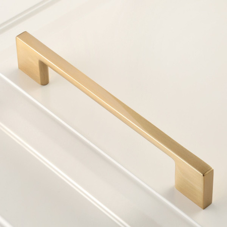 Ручка-скоба, UZ-819, 160мм, металл, позолоченная латунь