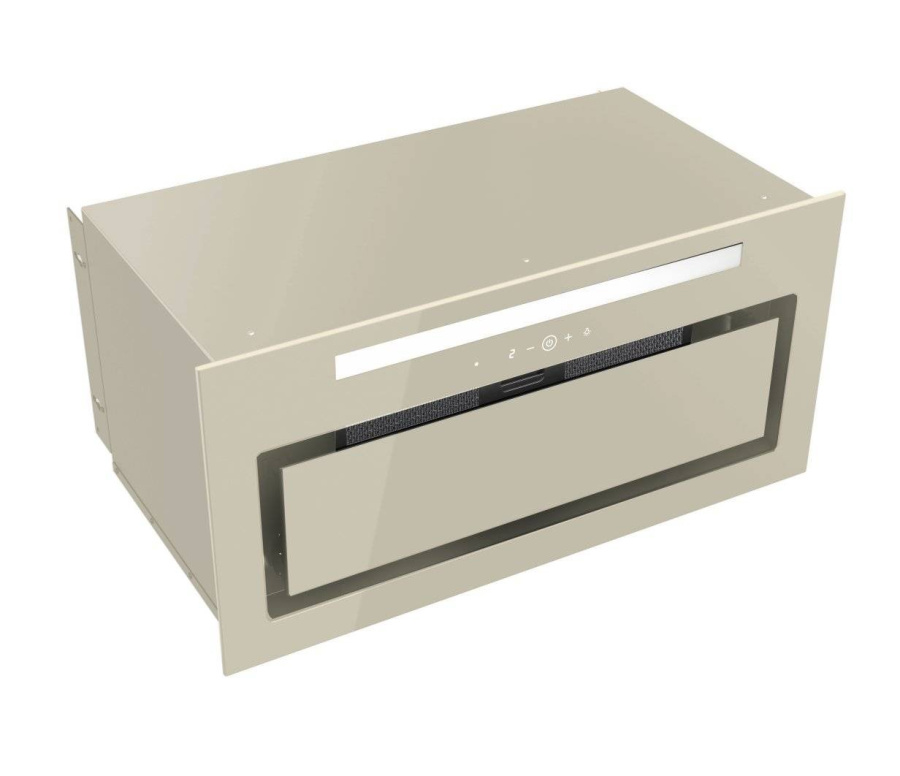 Вытяжка полновстраиваемая Navi Glass, 60см, б/угольного фильтра, слон.кость/слон.кость, ПДУ, Konigin