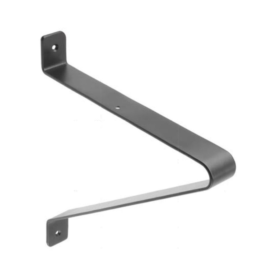 Полкодержатель GALA, 250х220мм, 60кг на пару, черный матовый, GTV