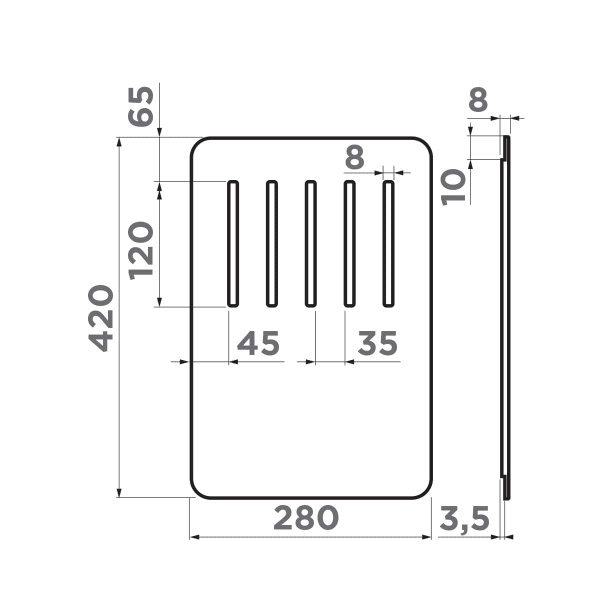 Разделочная доска CB-YAMAKAWA GB, графит
