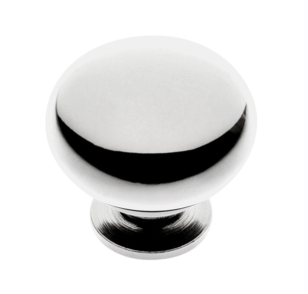 Ручка-кнопка, BERGAMO, d=33мм, металл, хром, GTV