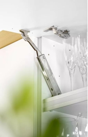 Кронштейн MINILIFTNEW LIGHT, без доводчика, для фасада 2-3кг, сталь, черный, GTV