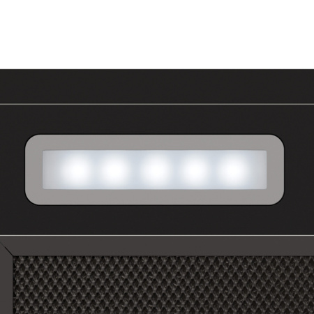 Вытяжка полновстраиваемая HYPER 600 BBL, 60см, б/угольного фильтра, черный, Lex