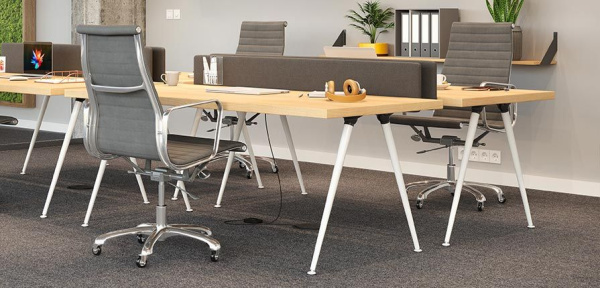 Опора складная, h=710мм, d=21-4мм, верх крепл, регулировка наклона и высоты, сталь, белый, GTV