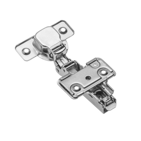 GTV Петля накладная, с планкой 0мм, с доводчиком, БЕЗ еврошурупа, 3D-регулировка, 45мм, ЭКОНОМ