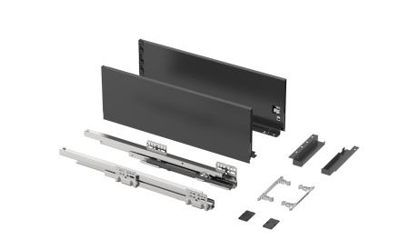 Ящик тонкостенный Nova Tech, L=500мм, H=167мм, темно-серый, HISSEN