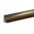 Плинтус LB-15, хром, L=3000мм, 14,4х14,4мм 