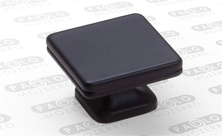 Ручка-кнопка, FK579-knob BM, металл, черный матовый