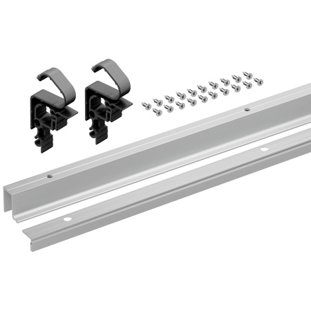 Комплект профилей WingLine L, L=2400мм, с перфорацией, с ниж. направ. проф, алюминий анодированный