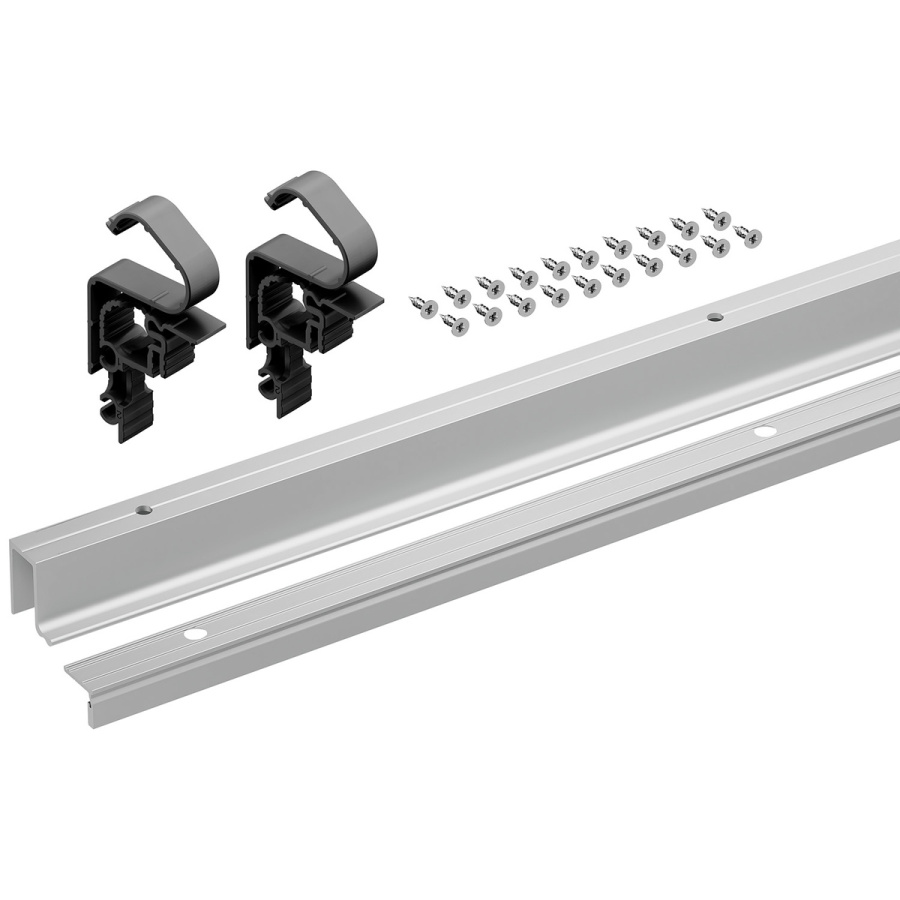 Комплект профилей WingLine L, L=2400мм, с перфорацией, с ниж. направ. проф, алюминий анодированный