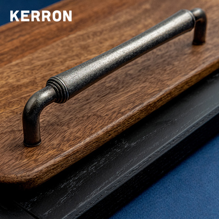 Ручка-скоба, 115, 128мм, металл, черненый старинный цинк