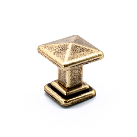 Ручка-кнопка, Tower Square, 19.4100.68, 35х35х29мм, металл, бронза