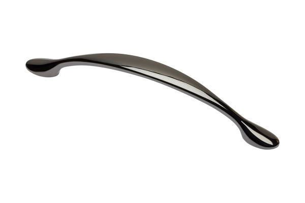 Ручка-скоба, CAMAIO, 128мм, металл, черный хром