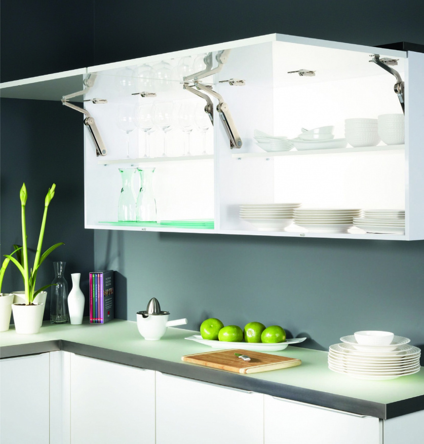 Подъемник Макси (D), Ш=200-1200мм, В=300-800мм, 1,8-27,3кг, к-т креплений, никель/черное кольцо