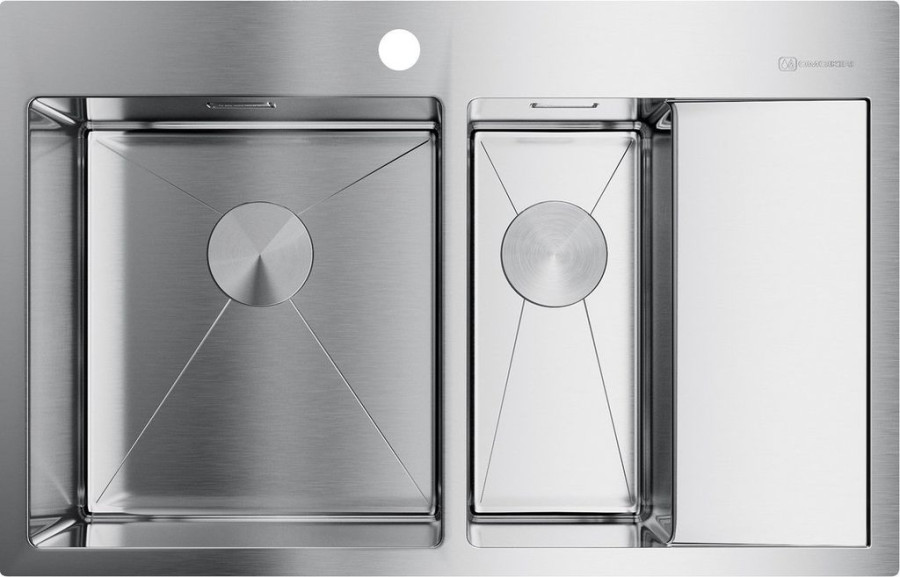 Мойка Akisame 78-2-IN-L, нержавеющая сталь, нержавеющая сталь  