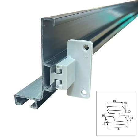 Комплект креплений для ручки-профиля, под винт, пластик (компл 2 шт)