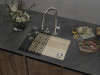 Мойка Rivelato LINO 554-R, 550х440х210мм, темно-бежевый